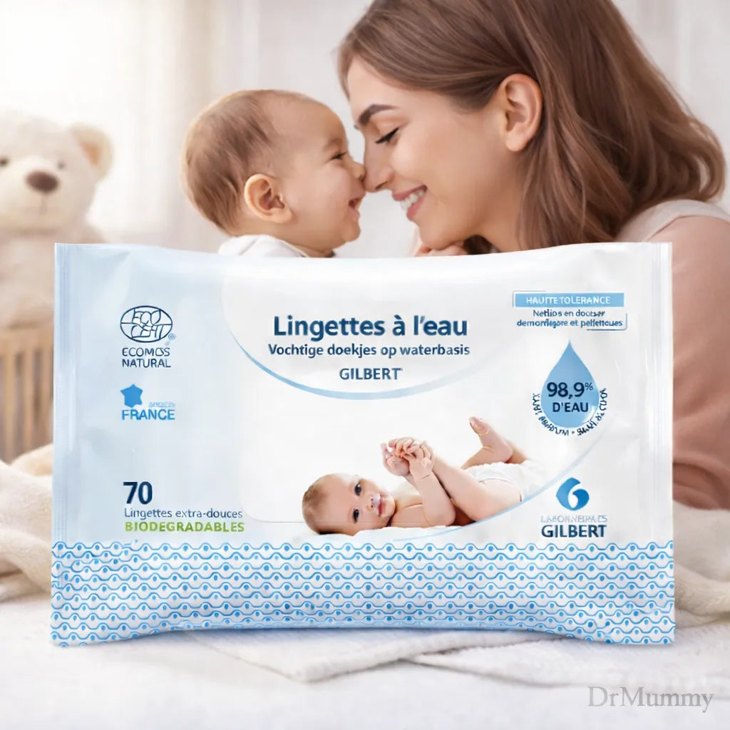 Gilbert Lingettes à l'Eau Thermale — Douces & Biodégradables Bébé
