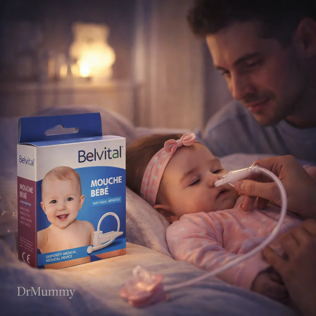 Mouche Bébé Belvital — Aspirateur Nasal en Silicone Médical