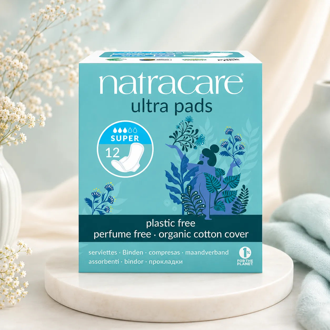 Natracare serviettes Ultra Super + Wings