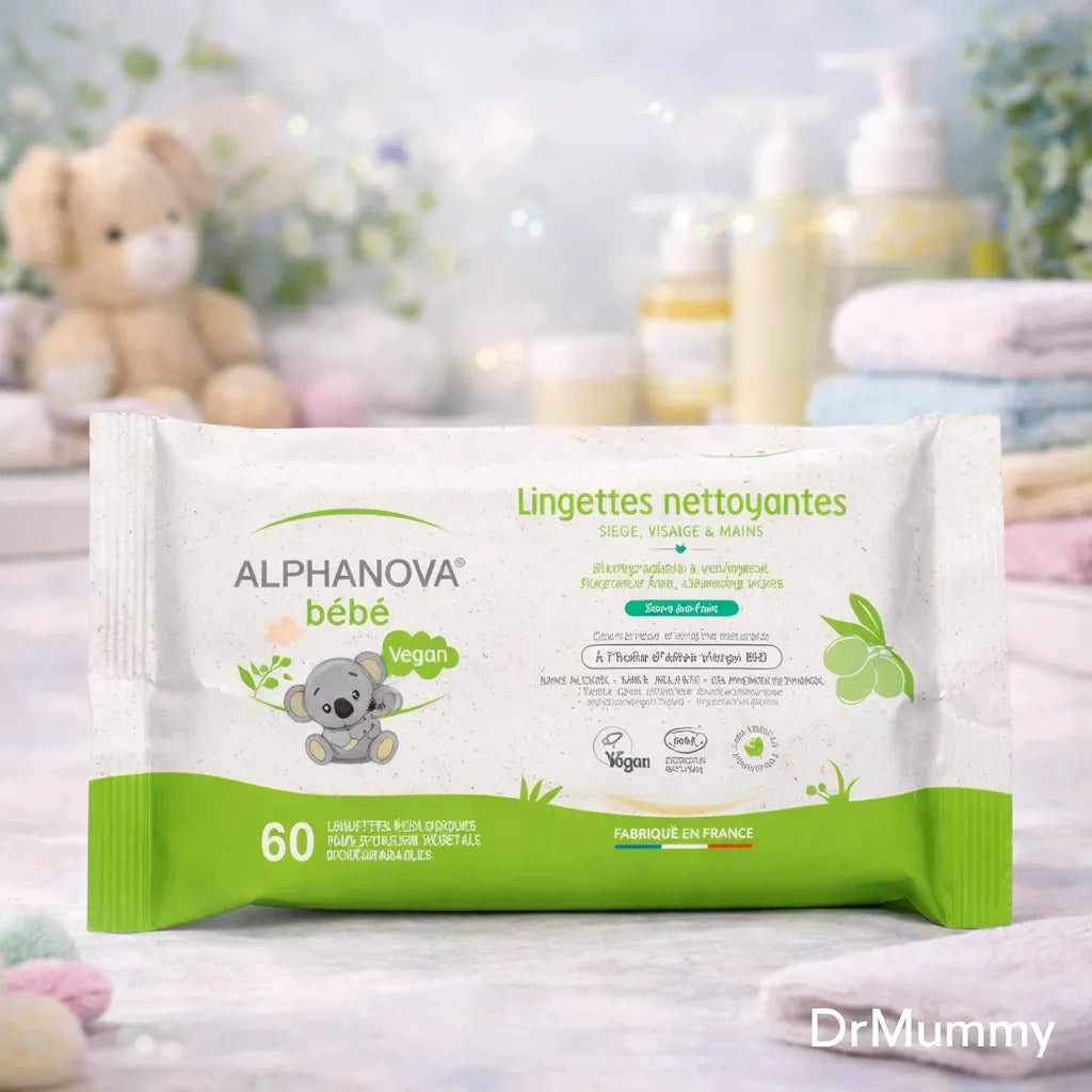 Alphanova Bébé Lingettes Nettoyantes