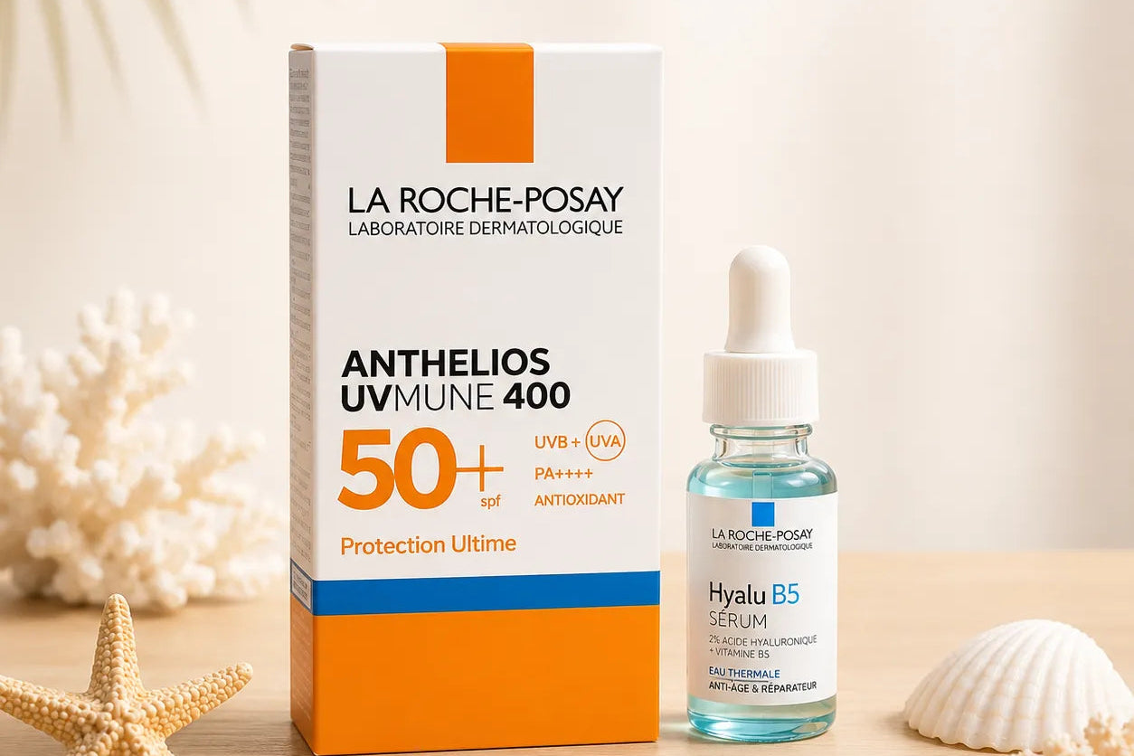 La Roche-Posay Anthelios UVMune 400 Crème Solaire Teintée SPF 50+ + Sérum Hyalu B5