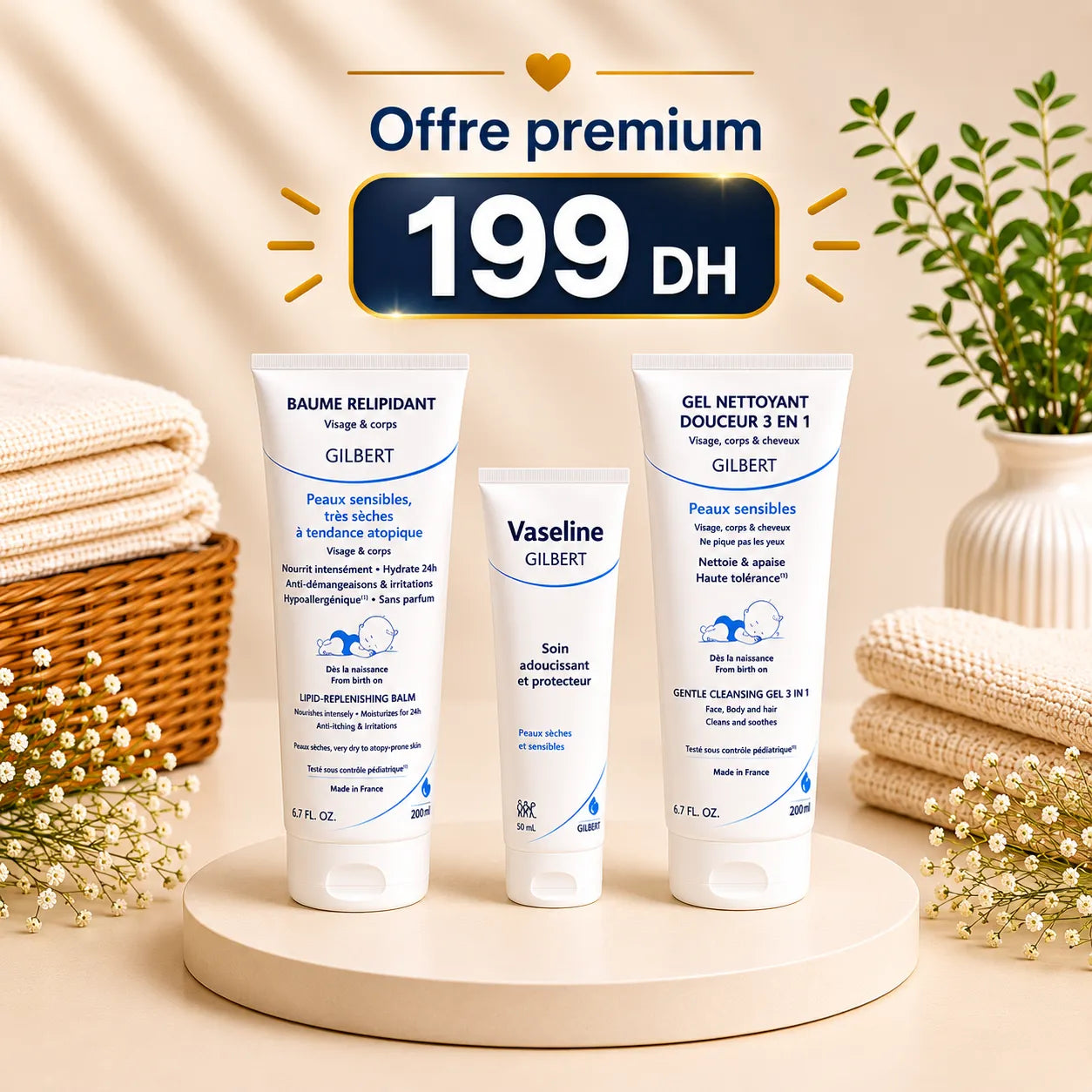 Pack Peau sensible Gilbert