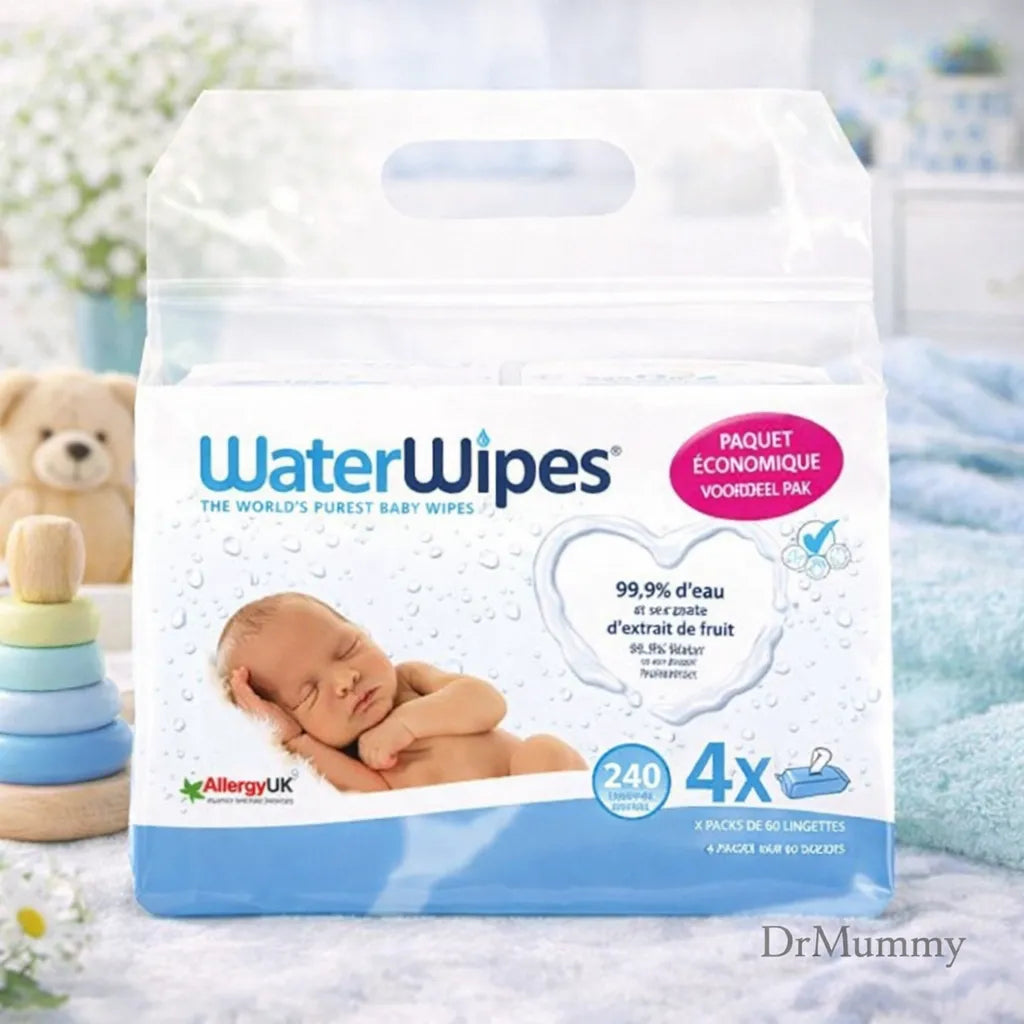 WaterWipes Lingettes Bébé Pack 4 X 60