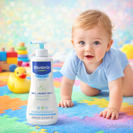 Mustela Gel Lavant 2 en 1 Corps & Cheveux — Avocat Bio Bébé