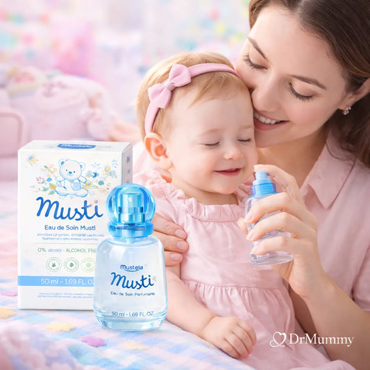 Mustela Eau de Soin Musti Sans Alcool - Parfum Doux Bébé