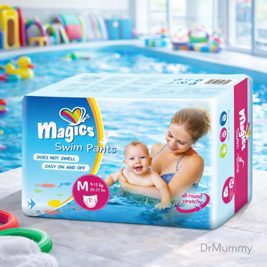 Magics Culottes de Bain Jetables Taille M (9-15 kg)