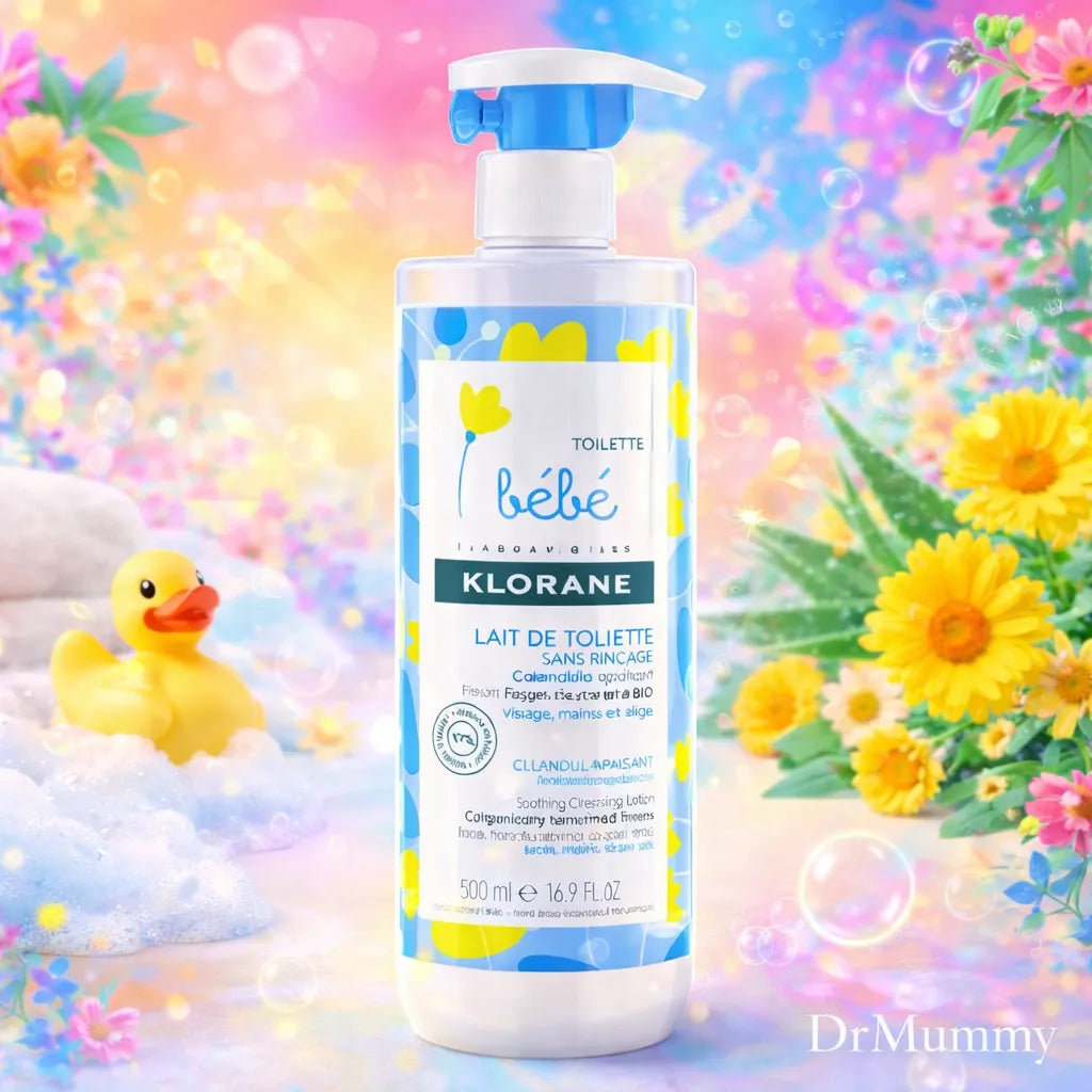 Klorane Bébé Lait de Toilette Sans Rinçage au Calendula