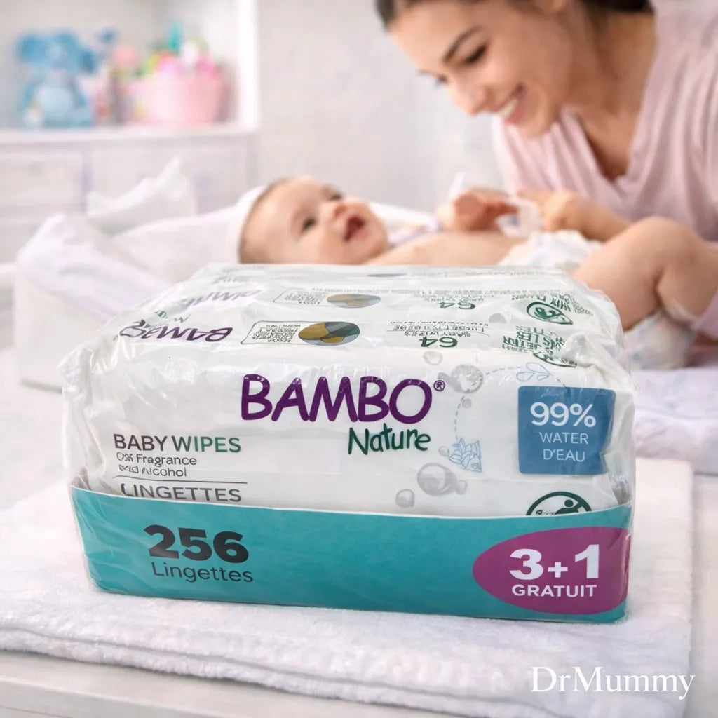 Bambo Nature Pack Lingettes 64 pcs 3+1 offert