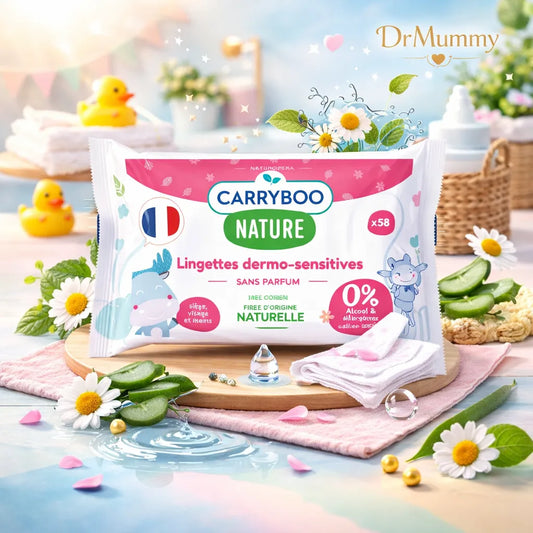 Carryboo Nature Lingettes Dermo-Sensitives