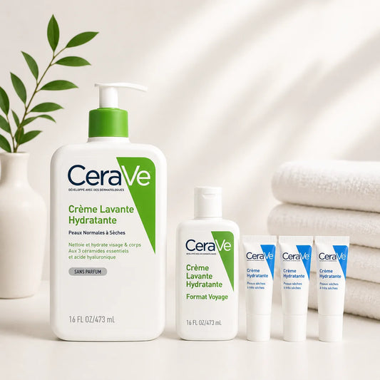 Pack Cerave Creme Lavante Hydratante + Creme Lavante + 3 Baume hydratant