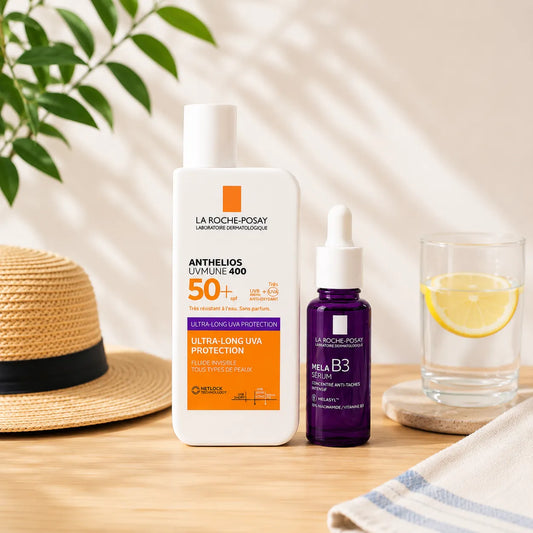 La Roche-Posay Anthelios UVMune 400 Fluide Solaire Anti-Taches SPF50+ + Mela B3 Sérum