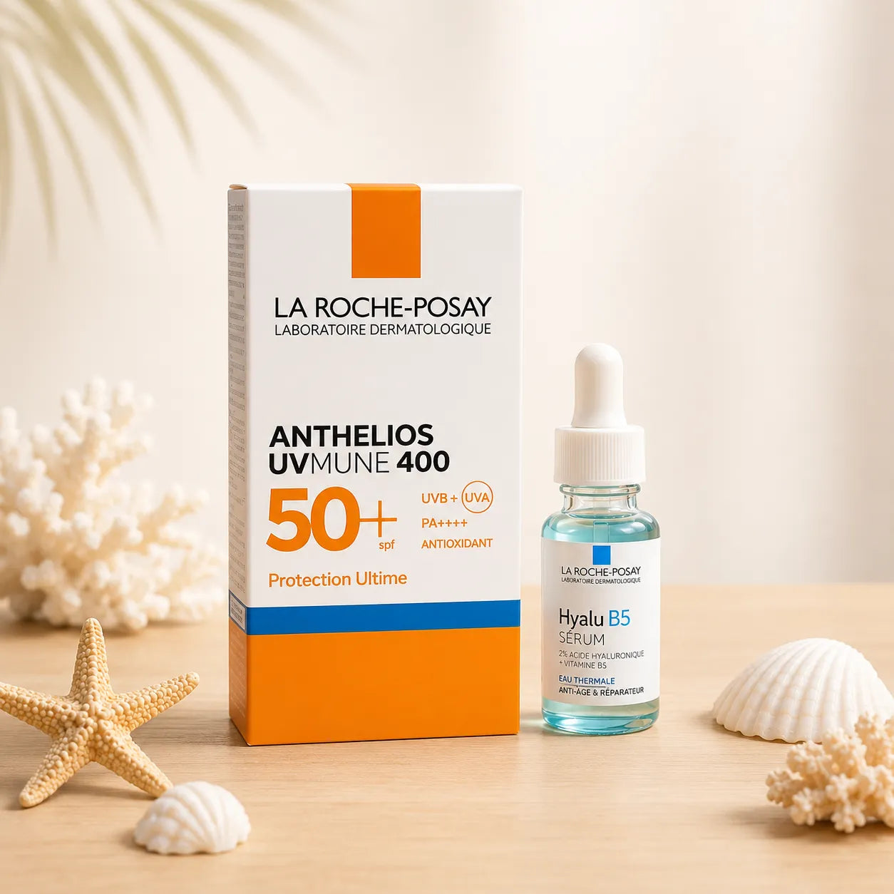 La Roche-Posay Anthelios UVMune 400 Crème Solaire Teintée SPF 50+ + Sérum Hyalu B5