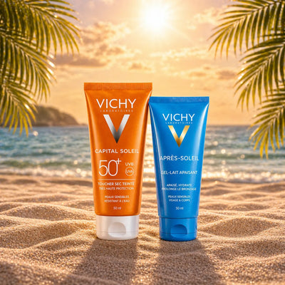 Pack Vichy Capital Soleil Toucher Sec Teintée SPF 50+ + Après-Soleil