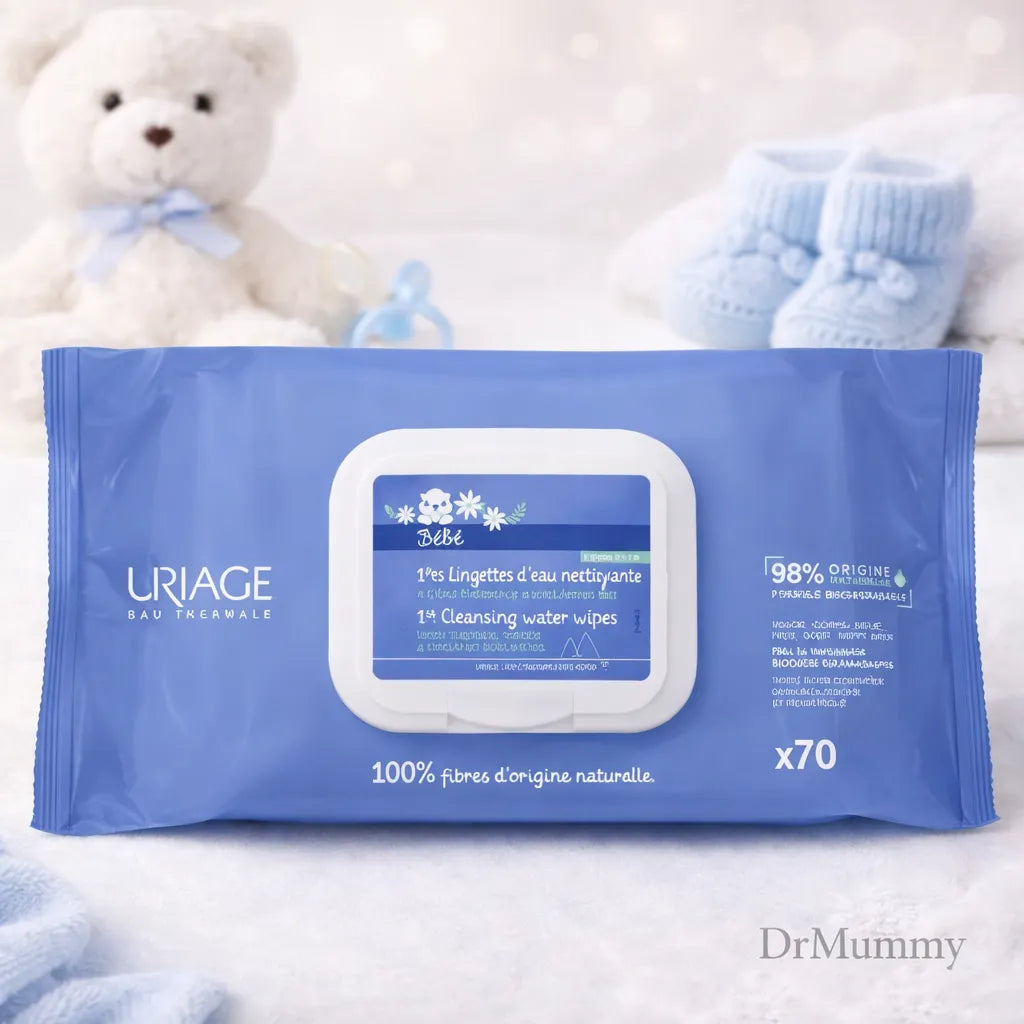Uriage Bébé 1ères Lingettes d'Eau Nettoyantes